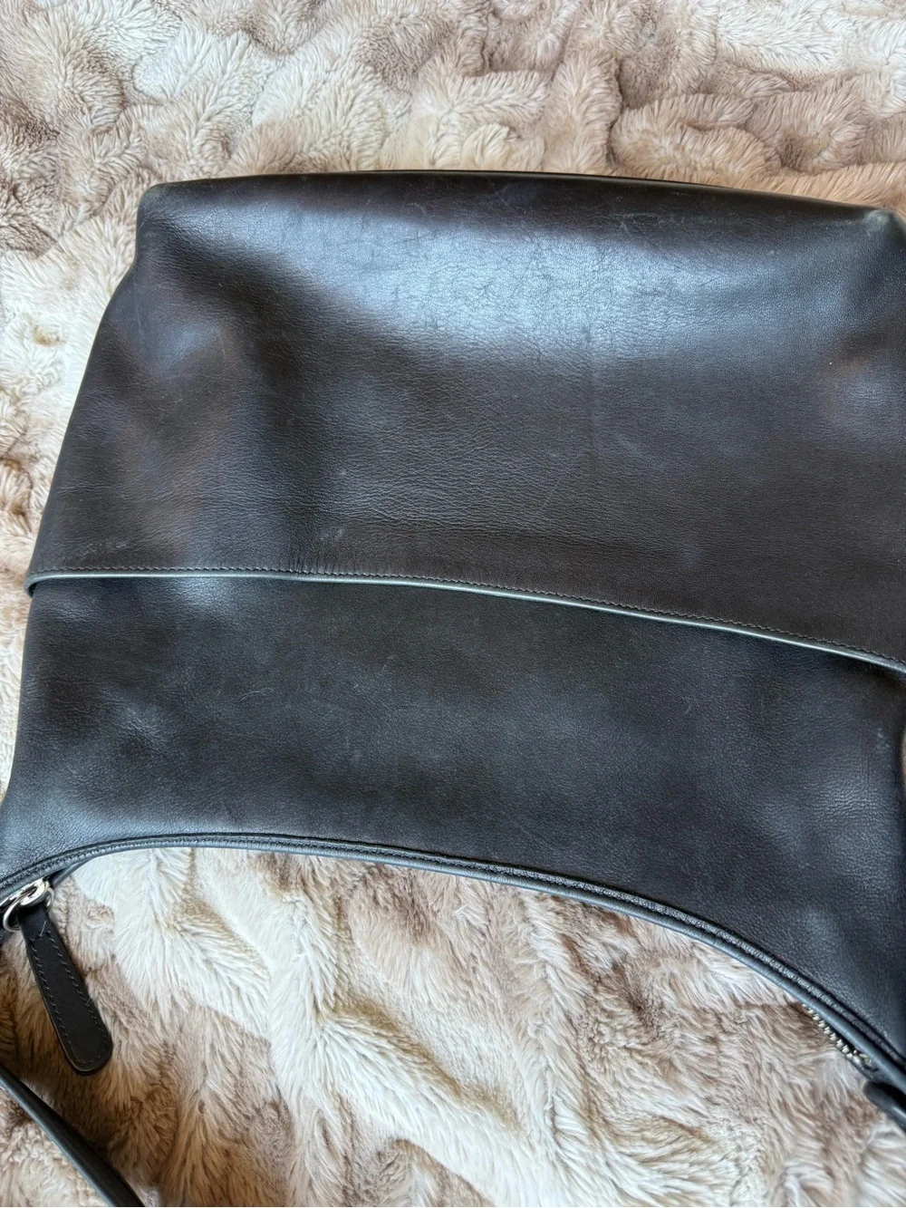 Coach Black Leather Shoulder Bag - Picture 7 of 14